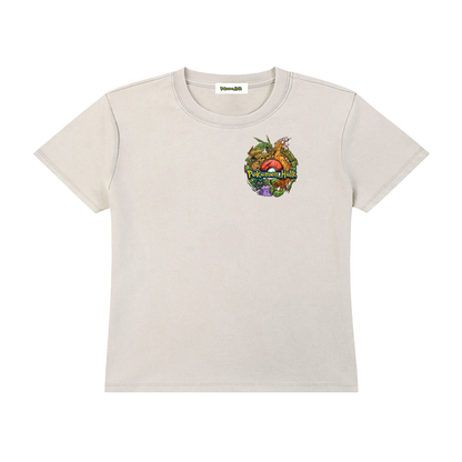 PHT Woman's Vintage Wash Drop Shoulder T-shirt Front  Colour Logo
