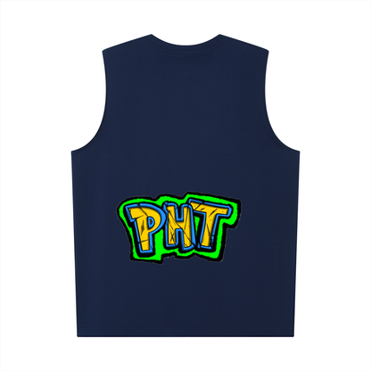 PHT Oversized Cotton Tank  Colour logo