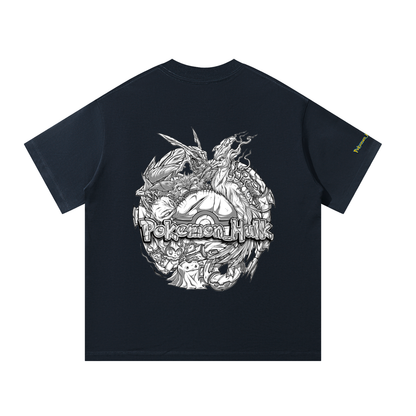 PHT Unisex Oversized T-Shirt B&W Logo