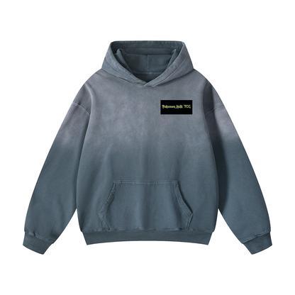 PHT Heavyweight Sunfade Oversized Hoodie Colour Logo