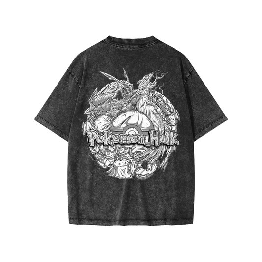 PHT  Snow Washed Kids' T-Shirt B&W Logo