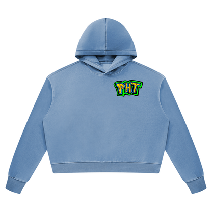 PHT Women’s Vintage Wash Heavyweight Hoodie B&W Logo