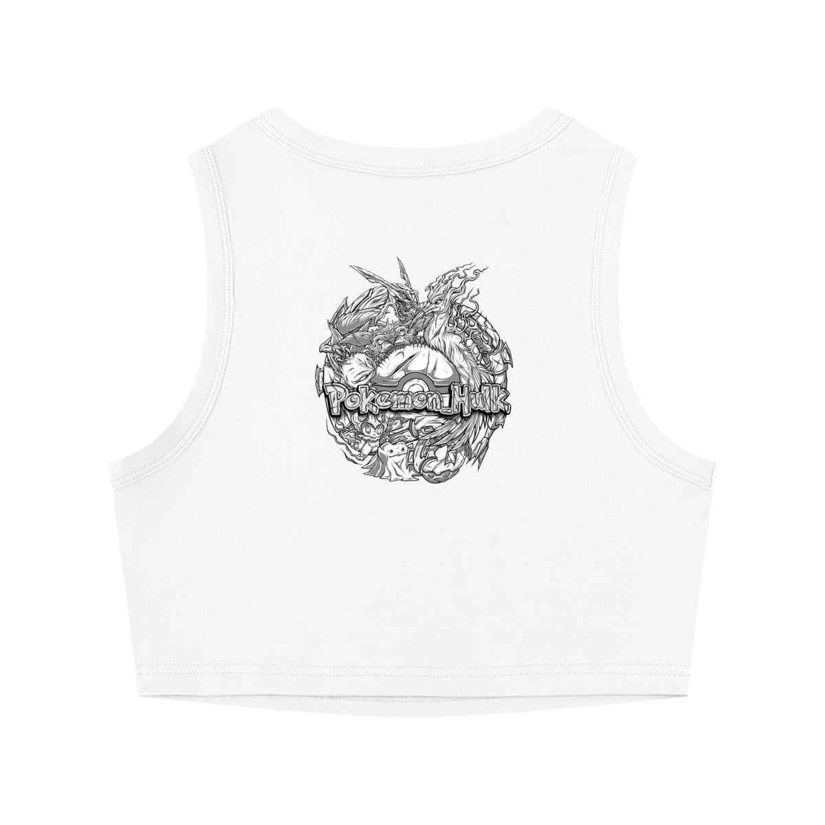 PHT Crewneck Crop Tank Top B&W Logo