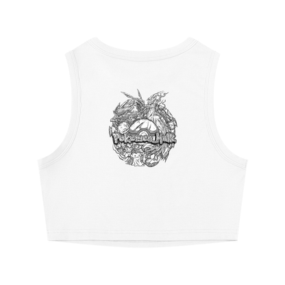 PHT Crewneck Crop Tank Top B&W Logo
