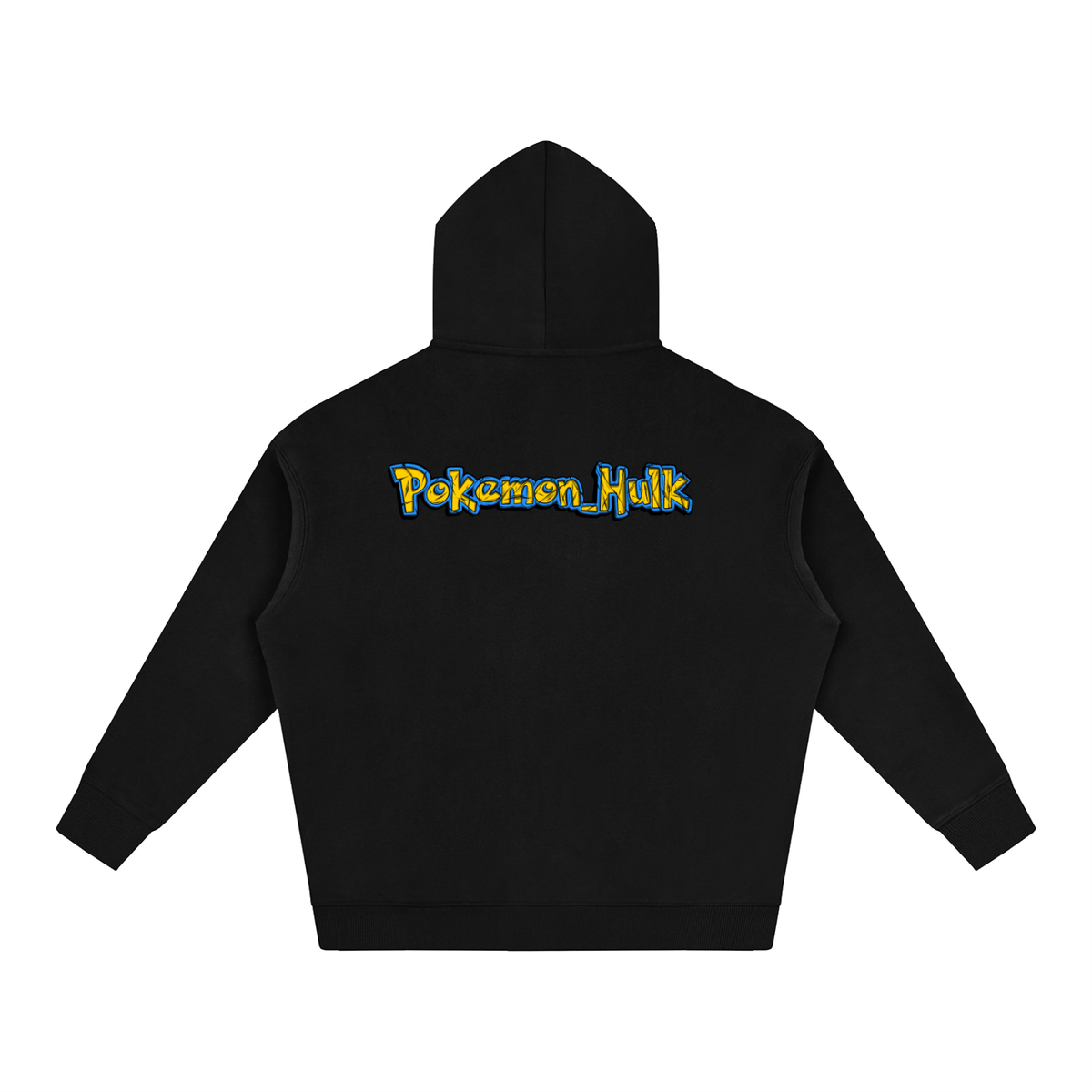 PHT Oversize Fleeced Hoodie B&W Logo
