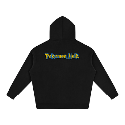 PHT Oversize Fleeced Hoodie B&W Logo