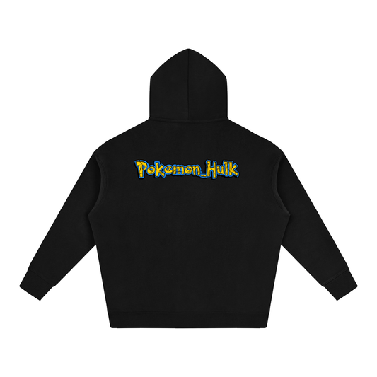 PHT Oversize Fleeced Hoodie B&W Logo