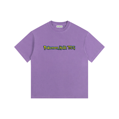 PHT Vintage Washed Oversized Cotton T-Shirt B&W Logo