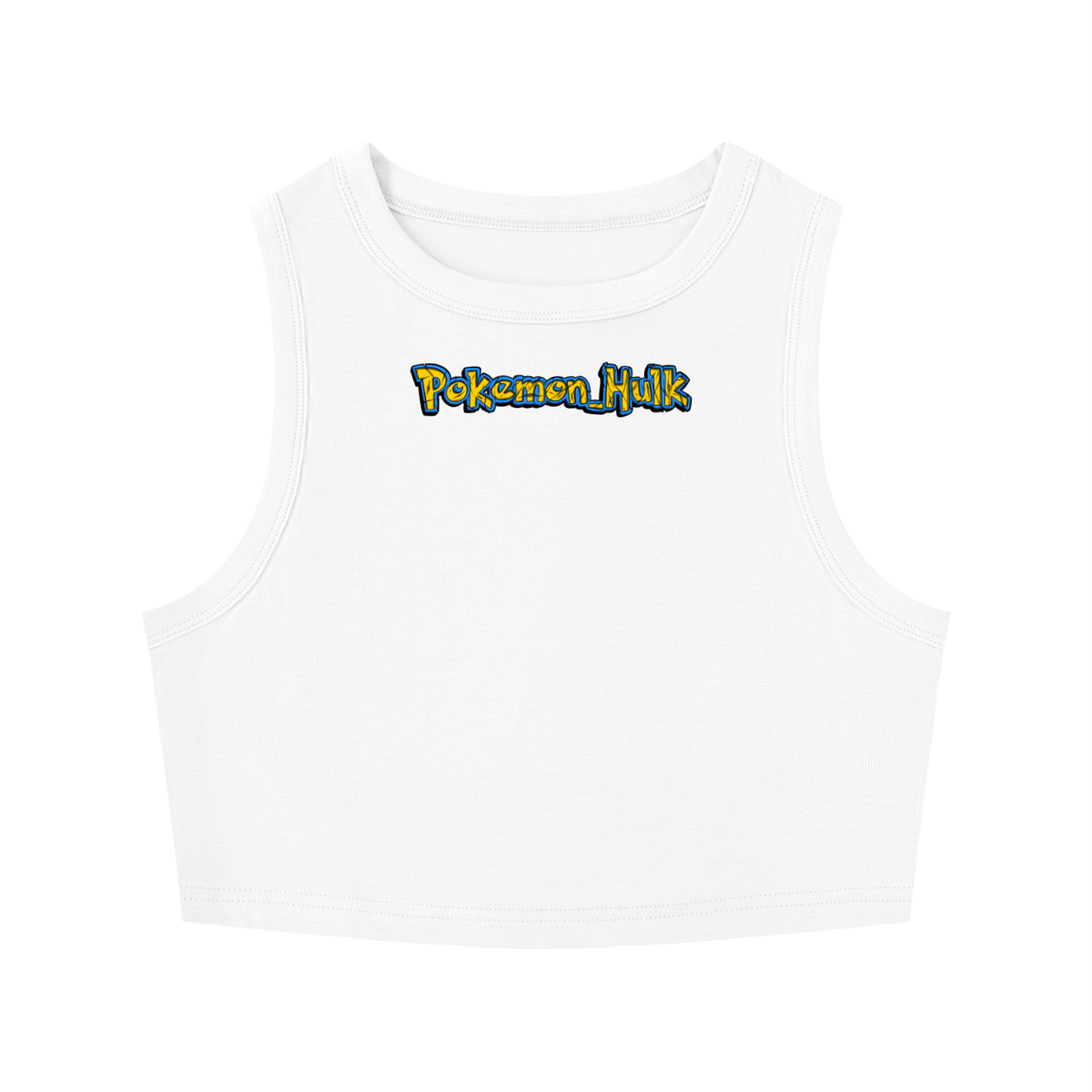 PHT Crewneck Crop Tank Top B&W Logo