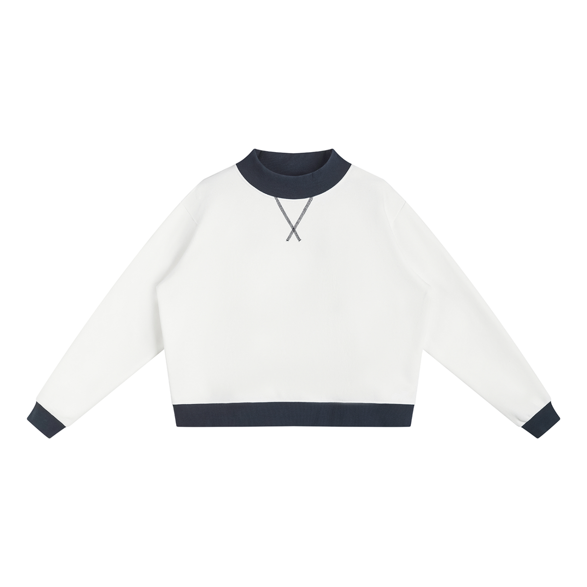 PHT Women’s Mock Neck Crewneck Sweatshirt Colour Logo
