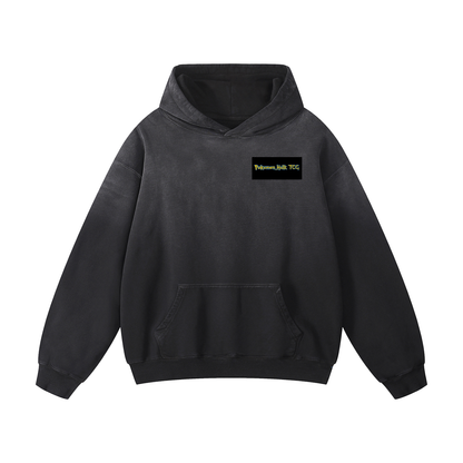 PHT Heavyweight Sunfade Oversized Hoodie Colour Logo