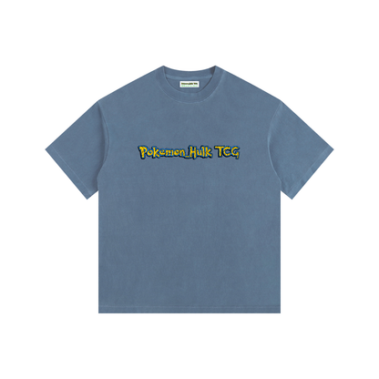 PHT  Vintage Washed Oversized Cotton T-Shirt Colour Logo